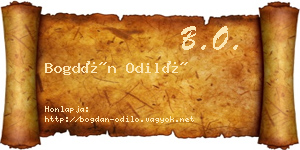 Bogdán Odiló névjegykártya